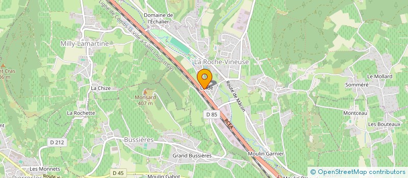 localisation de l'entreprise FEDERATION DEPARTEMENTALE FOYERS RURAUX à LA ROCHE-VINEUSE
