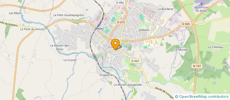 localisation de l'entreprise FEDERATION DEPARTEMENTALE OVINE DE LA HAUTE-VIENNE  BELLAC