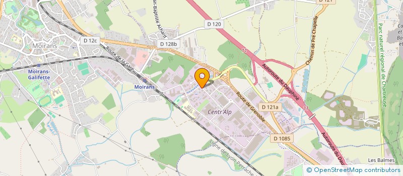 localisation de l'entreprise FEDERATION DEPARTEMENTALE TRUFFICOLE DE L'ISERE  MOIRANS