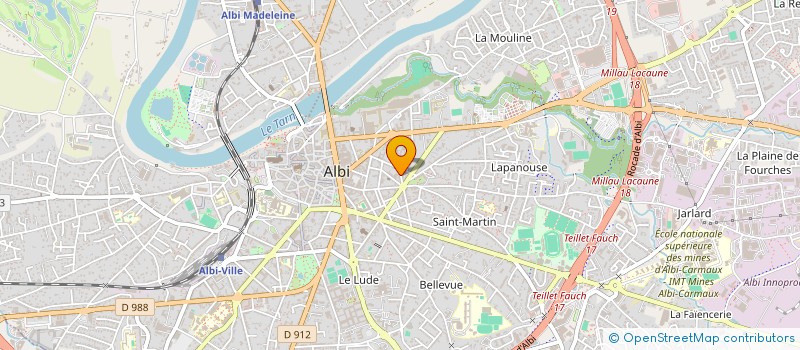 localisation de l'entreprise FEDERATION DEPORTES-INTERNES-RESISTANTS à ALBI