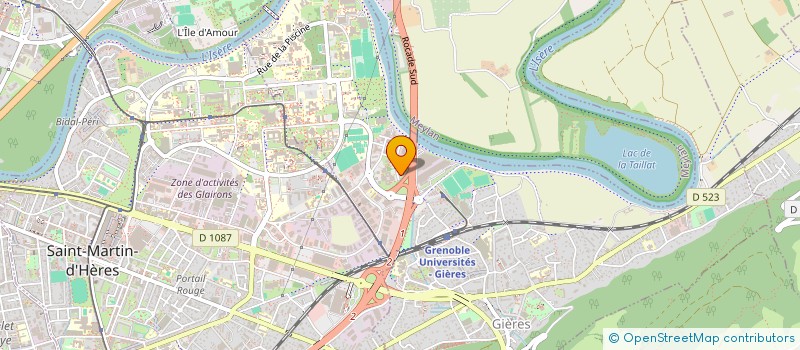 localisation de l'entreprise FEDERATION DEPT CHASSEURS  GIERES