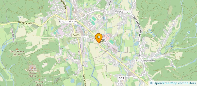 localisation de l'entreprise FEDERATION DEPT DE GARDES PARTICULIERS à GIROMAGNY
