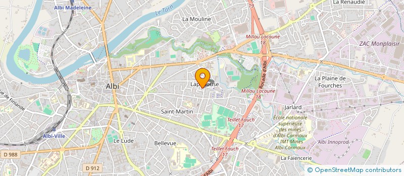 localisation de l'entreprise FEDERATION DEPTALE LEO-LAGRANGE TARN à ALBI