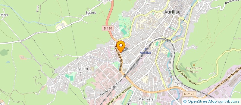 localisation de l'entreprise FEDERATION DES A.A.P.P.M.A DU CANTAL à AURILLAC