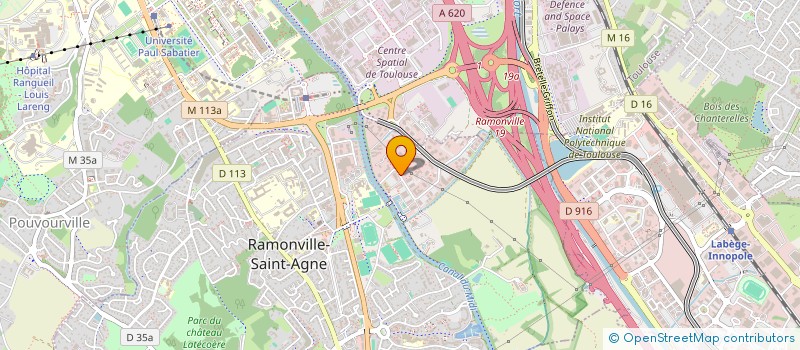 localisation de l'entreprise FEDERATION DES ACTEURS DE LA SOLIDARITE OCCITANIE  RAMONVILLE-SAINT-AGNE