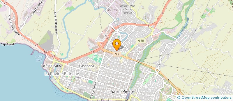 localisation de l'entreprise FEDERATION DES ACTEURS DE LA SOLIDARITE OCEAN INDIEN à SAINT-PIERRE