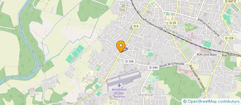 localisation de l'entreprise FEDERATION DES AEROCLUBS LANDAIS à DAX