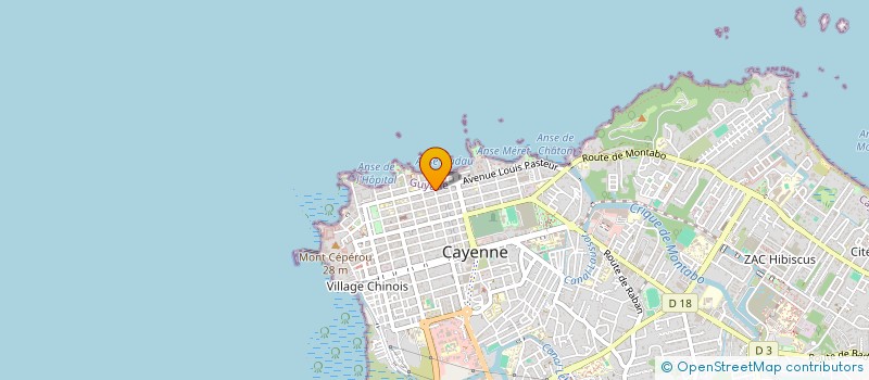 localisation de l'entreprise FEDERATION DES AMICALES DU SERVICE MILITAIRE ADAPTE  CAYENNE