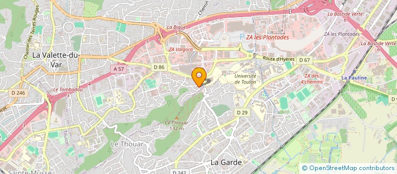 localisation de l'entreprise FEDERATION DES AMOUREUX DE L'HISTOIRE VIVANTE (FAHV)  LA VALETTE-DU-VAR