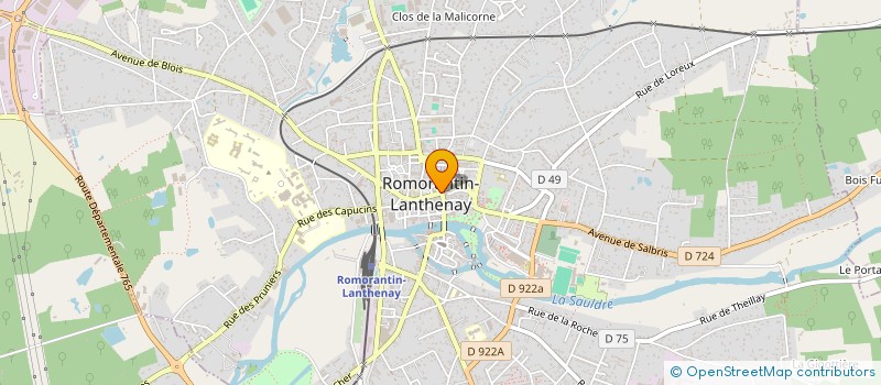 localisation de l'entreprise FEDERATION DES AMPUTES DE GUERRE DE FRANCE à ROMORANTIN-LANTHENAY