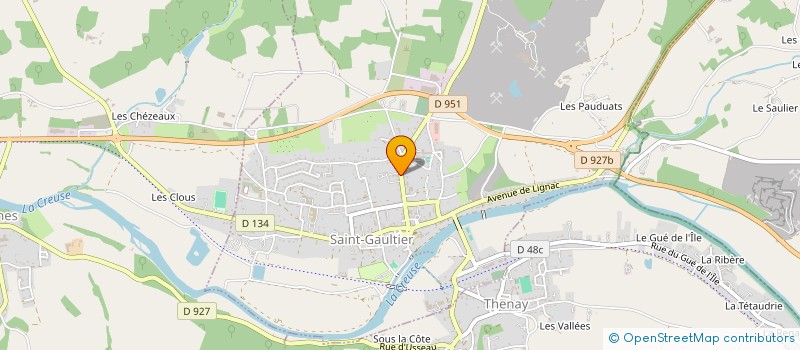 localisation de l'entreprise FEDERATION DES ANCIENS BOULANGERS DE L'INDRE à SAINT-GAULTIER