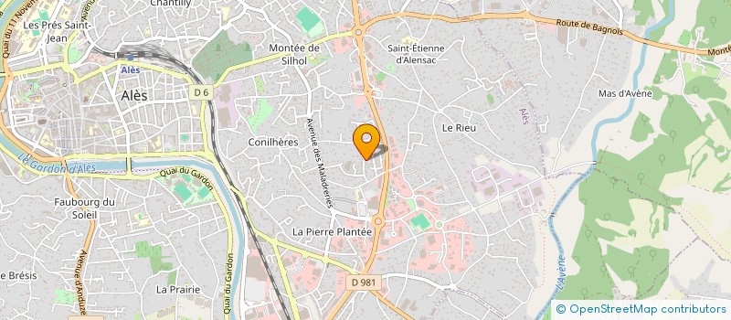 localisation de l'entreprise FEDERATION DES ANCIENS COMBATTANTS ET VICTIMES DE GUERRE DE L'ARRONDISSEMENT D'ALES  ALES