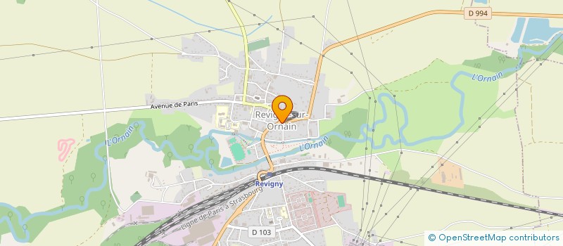 localisation de l'entreprise FEDERATION DES ANCIENS COMBATTANTS ET VICTIMES DE GUERRE-SECTION DE REVIGNY SUR ORNAIN N°1295 à REVIGNY-SUR-ORNAIN
