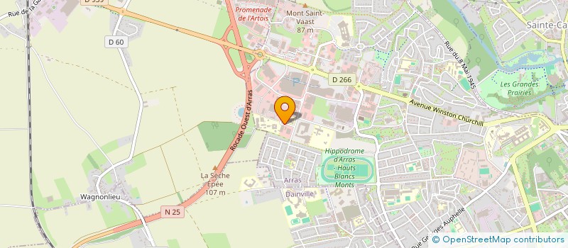 localisation de l'entreprise FEDERATION DES ARTISANS à ARRAS