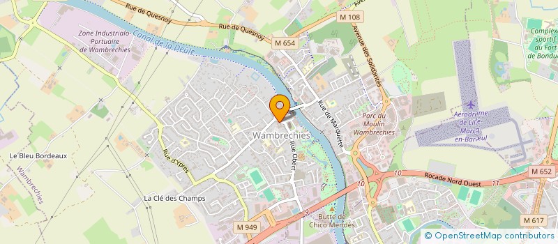 localisation de l'entreprise FEDERATION DES ARTISANS BOUCHERS ET DES ARTISANS CHARCUTIERS TRAITEURS  WAMBRECHIES