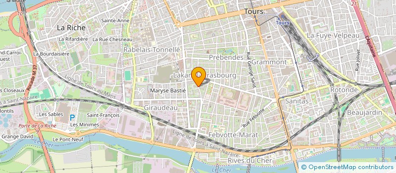 localisation de l'entreprise FEDERATION DES ARTS DE LA RUE EN REGION CENTRE à TOURS