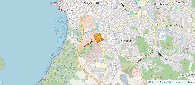 localisation de l'entreprise FEDERATION DES ASS FONCIERES DE GUYANE  CAYENNE