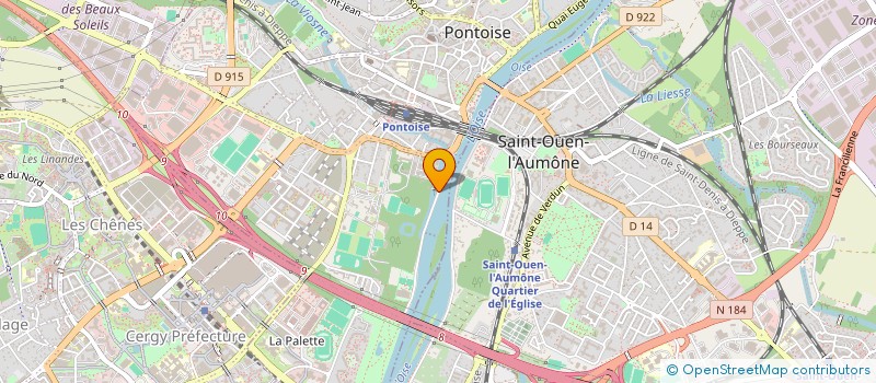 localisation de l'entreprise FEDERATION DES ASSOCIATIONS CULTURELLES EDUCATIVES ET DE LOISIRS  DU VAL D'OISE à PONTOISE