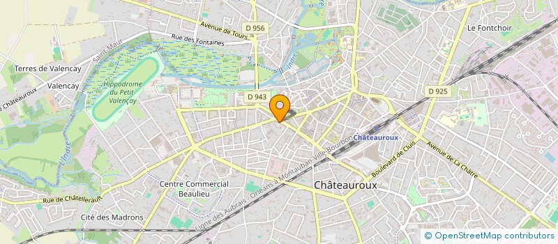 localisation de l'entreprise FEDERATION DES ASSOCIATIONS DE RHUMATOLOGIE DU CENTRE à CHATEAUROUX