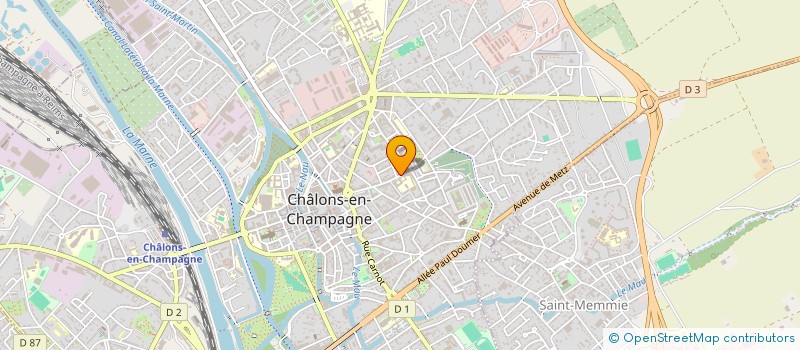 localisation de l'entreprise FEDERATION DES ASSOCIATIONS FAMILIALES CATHOLIQUES DE LA MARNE  CHALONS-EN-CHAMPAGNE