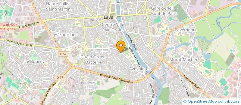 localisation de l'entreprise FEDERATION DES ASSOCIATIONS FAMILIALES CATHOLIQUES DE LA MAYENNE à LAVAL