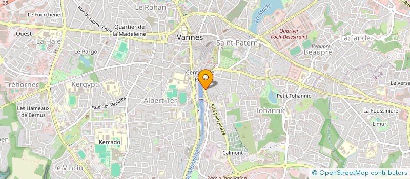 localisation de l'entreprise FEDERATION DES ASSOCIATIONS FAMILIALES CATHOLIQUES DU DEPARTEMENT DU MORBIHAN à VANNES