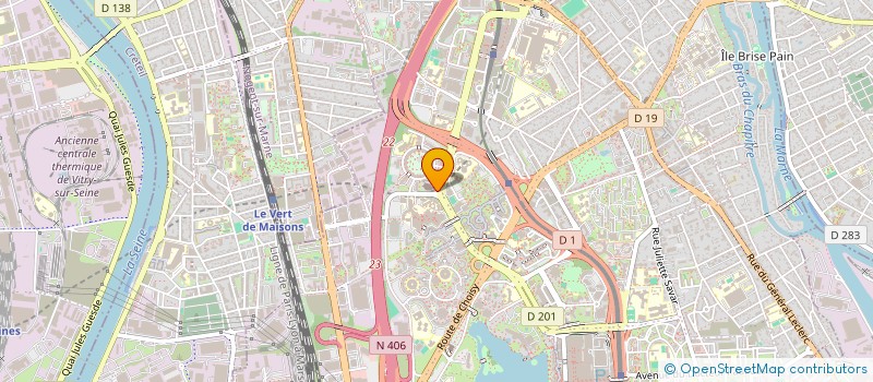 localisation de l'entreprise FEDERATION DES ASSOCIATIONS FAMILIALES CATHOLIQUES DU VAL DE MARNE  CRETEIL