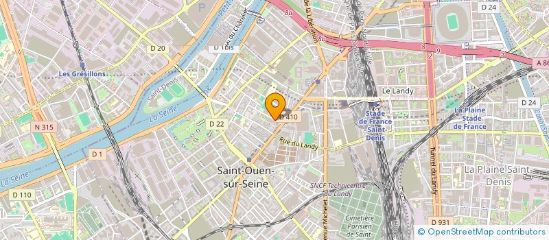 localisation de l'entreprise FEDERATION DES ASSOCIATIONS OEUVRANT POUR LA SOLIDARITE INTERNATIONALE à SAINT-OUEN-SUR-SEINE