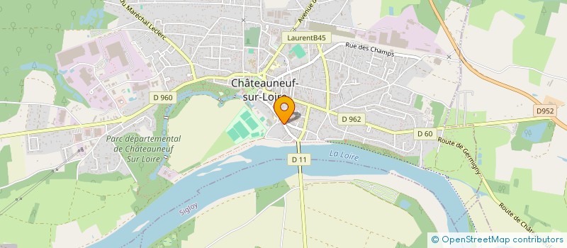 localisation de l'entreprise FEDERATION DES ASSOCIATIONS RHUMATOLOGIQUES DU CENTRE à CHATEAUNEUF-SUR-LOIRE