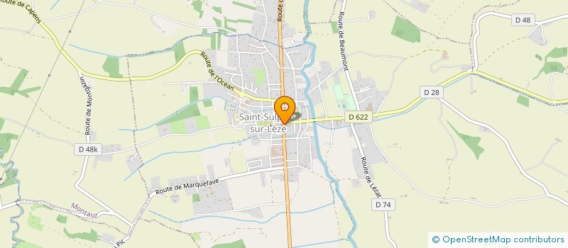 localisation de l'entreprise FEDERATION DES ASSOCIATIONS SAINT-SULPICIENNES  SAINT-SULPICE-SUR-LEZE