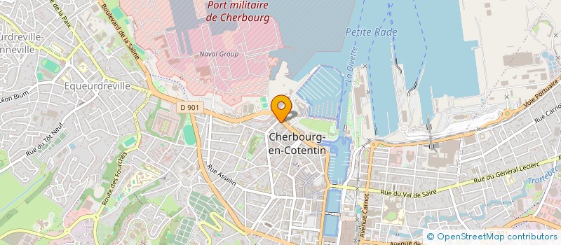 localisation de l'entreprise FEDERATION DES BATIMENTS ET DES TP DE LA MANCHE  CHERBOURG-EN-COTENTIN