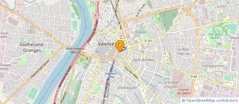 localisation de l'entreprise FEDERATION DES BOULANGERS-PATISSIERS DE LA DROME  VALENCE