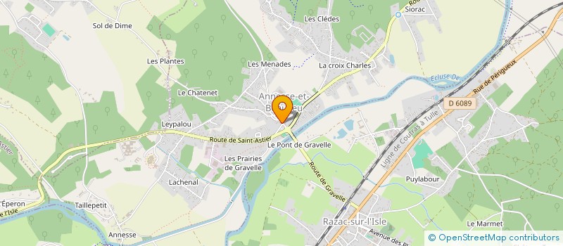 localisation de l'entreprise FEDERATION DES BURALISTES DE DORDOGNE  ANNESSE-ET-BEAULIEU