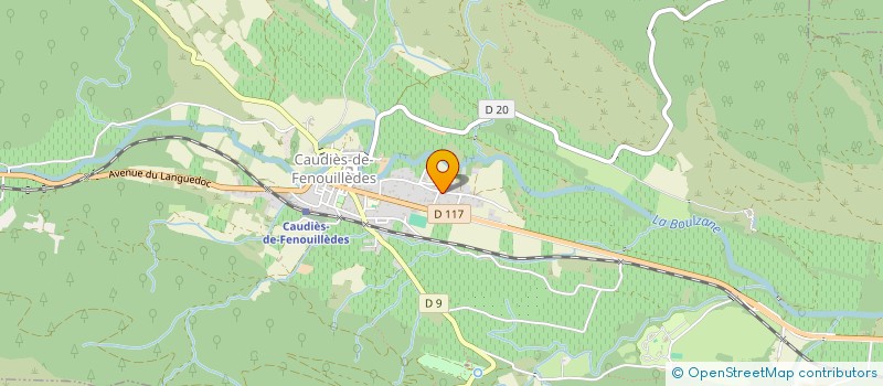 localisation de l'entreprise FEDERATION DES CANAUX DU BASSIN DE L'AGLY  CAUDIES-DE-FENOUILLEDES