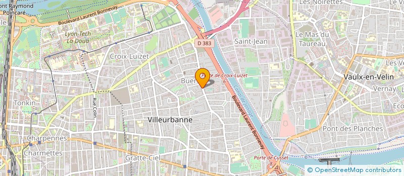 localisation de l'entreprise FEDERATION DES CENTRES CULTURELS TURCS DU SUD EST à VILLEURBANNE