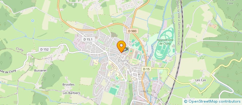 localisation de l'entreprise FEDERATION DES CENTRES SOCIAUX DE SAONE ET LOIRE  CLUNY