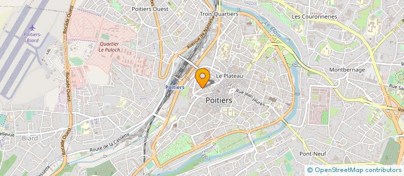 localisation de l'entreprise FEDERATION DES CENTRES SOCIAUX VIENNE à POITIERS
