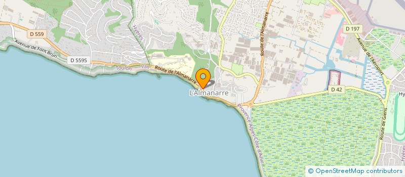 localisation de l'entreprise FEDERATION DES CIL DU BORD DE MER HYEROIS (F.C.B.M.H.) à HYERES