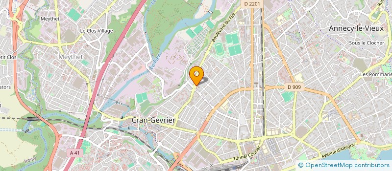 localisation de l'entreprise FEDERATION DES CLUBS AINES RURAUX à ANNECY