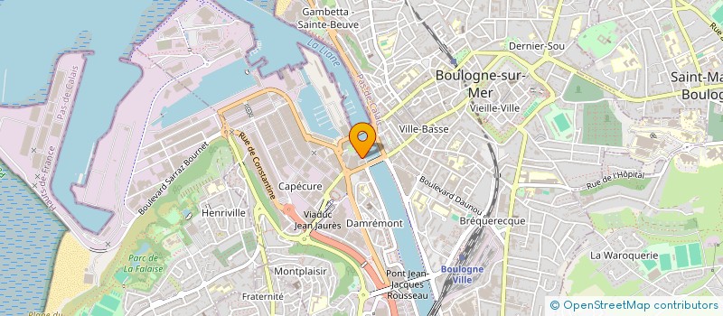 localisation de l'entreprise FEDERATION DES CLUBS D'ENTREPRISES SUD LITTORAL à BOULOGNE-SUR-MER