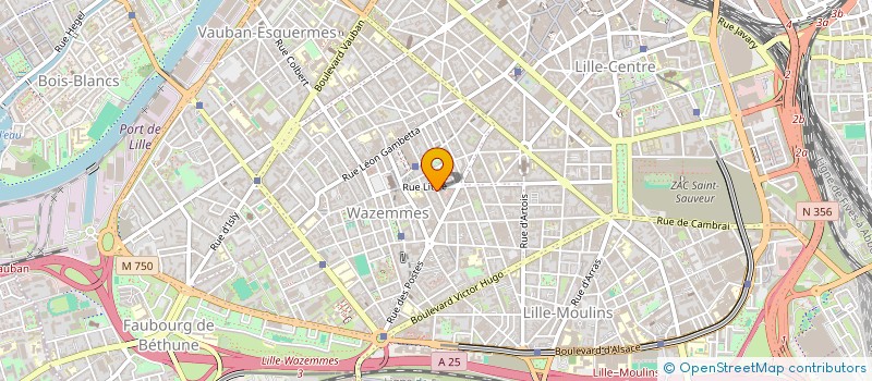 localisation de l'entreprise FEDERATION DES CLUBS DE TELEPROSPECTION à LILLE