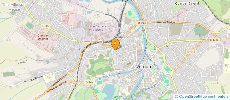 localisation de l'entreprise FEDERATION DES COEURS ET AMES VAILLANTES à VERDUN