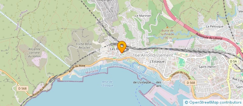 localisation de l'entreprise FEDERATION DES COMITES D'INTERETS DE QUARTIER DU XVI ARRONDISSEMENT  MARSEILLE