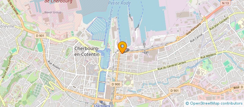 localisation de l'entreprise FEDERATION DES COMMERCANTS DU COTENTIN  CHERBOURG-EN-COTENTIN