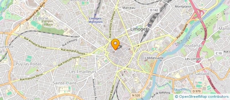 localisation de l'entreprise FEDERATION DES CONFRERIES LIMOUSINES à LIMOGES