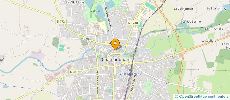 localisation de l'entreprise FEDERATION DES CONSEILS DE PARENTS D'ELEVES DE CHATEAUBRIANT  CHATEAUBRIANT