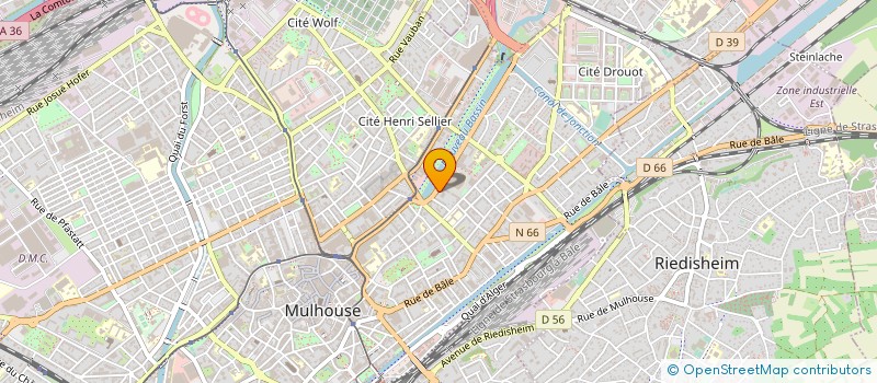 localisation de l'entreprise FEDERATION DES CORPORATIONS DES PROFESSIONNELS DE L'AUTOMOBILE DU CYCLE DU MOTOCYCLE ET ACTIVITES ANNEXES D'ALSACE  MULHOUSE