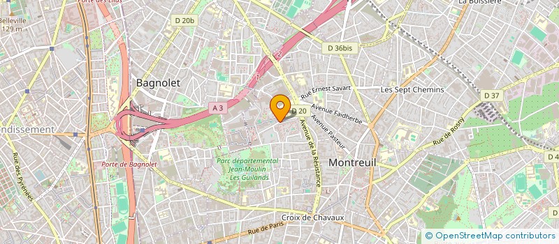 localisation de l'entreprise FEDERATION DES COUTURIERS ARTISANS DE MONTREUIL EN FRANCE (F.C.A.M.F) à MONTREUIL