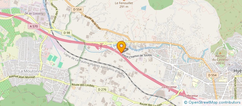 localisation de l'entreprise FEDERATION DES DISTRIBUTEURS DE L HORTICULTURE MEDITERRANEEE à HYERES