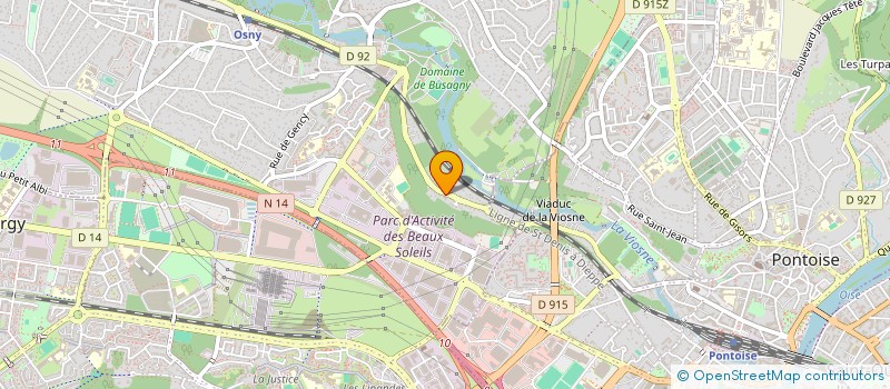 localisation de l'entreprise FEDERATION DES EGLISES DU PLEIN EVANGILE EN FRANCOPHONIE  OSNY